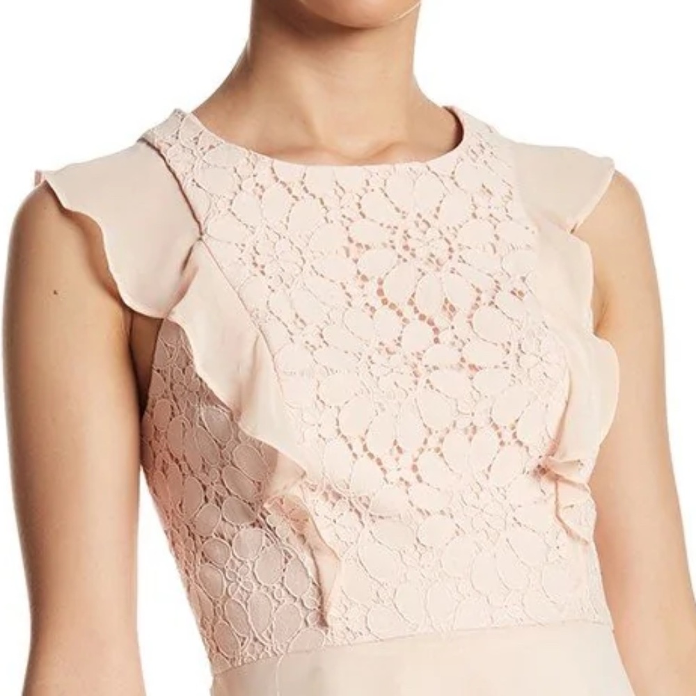 Nanette floral lace jewel a-line dress in Bellini fizz size 8 - Picture 3 of 3